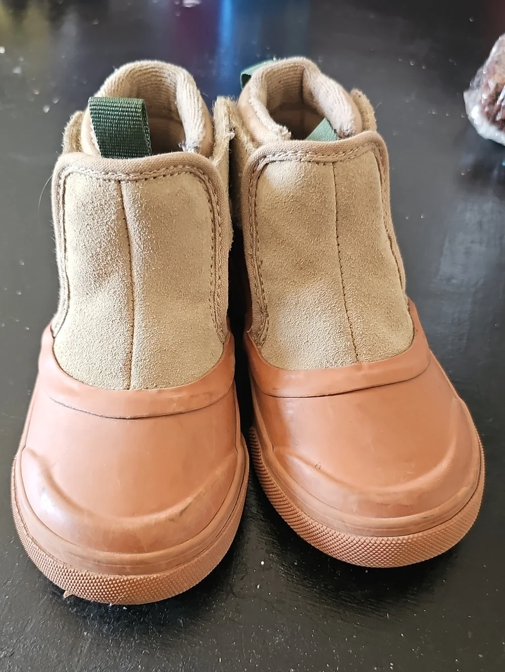 Vans Kids Tan and Brown Slip-On Rain & Snow Boots